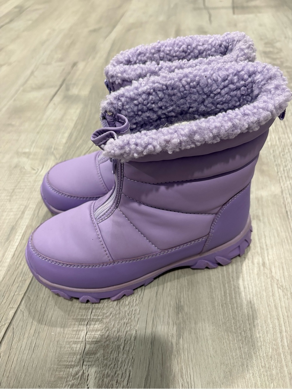 3M Thinsulate Lilac Kids Snow Boots